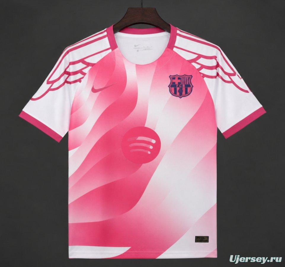 25/26 Barcelona "Pink Wings" Special Edition White/Pink Jersey