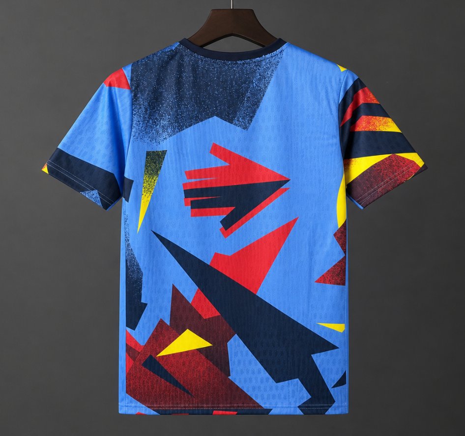 26/27 Barcelona Special Edition Abstract Geometric Blue/Red/Yellow Jersey