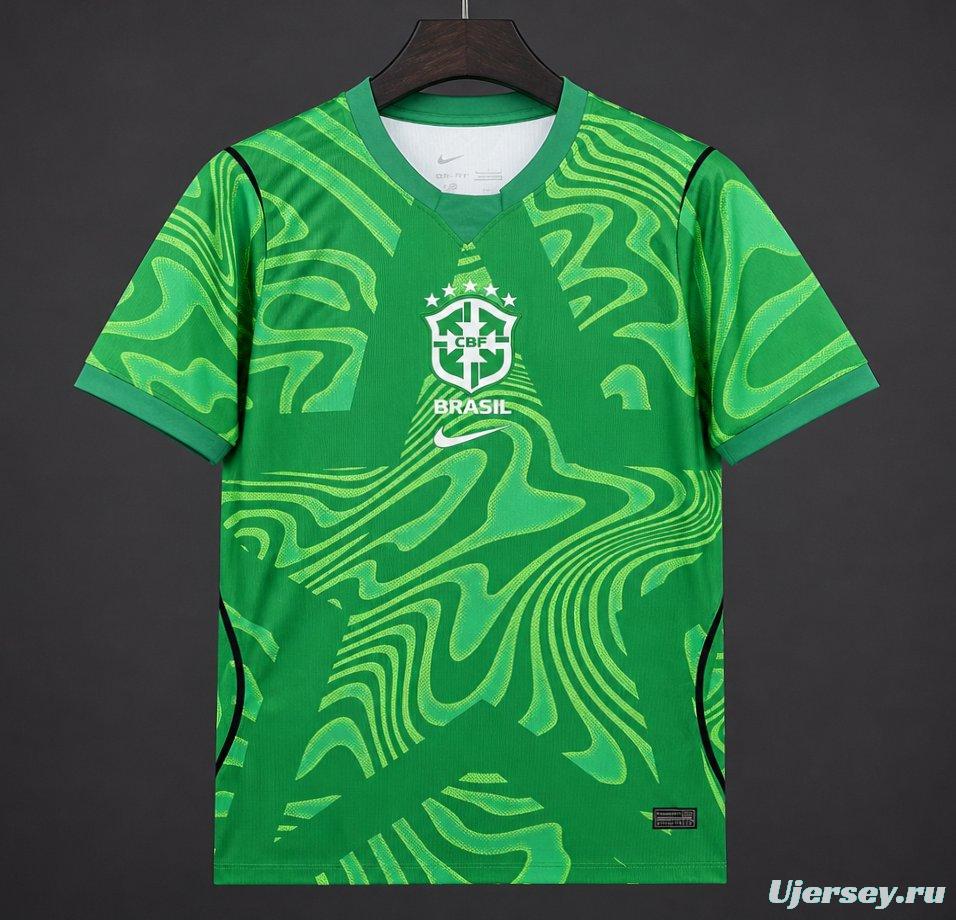 2026 Brazil Green Goalkeeper Jersey