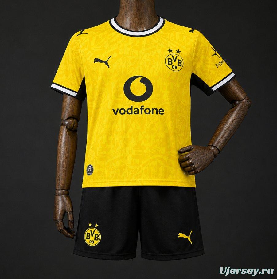 26/27 Kids Borussia Dortmund Home Yellow/Black Jersey