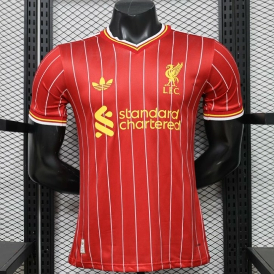 Player Version 26/27 Liverpool Red with White Pinstripe Home Jersey