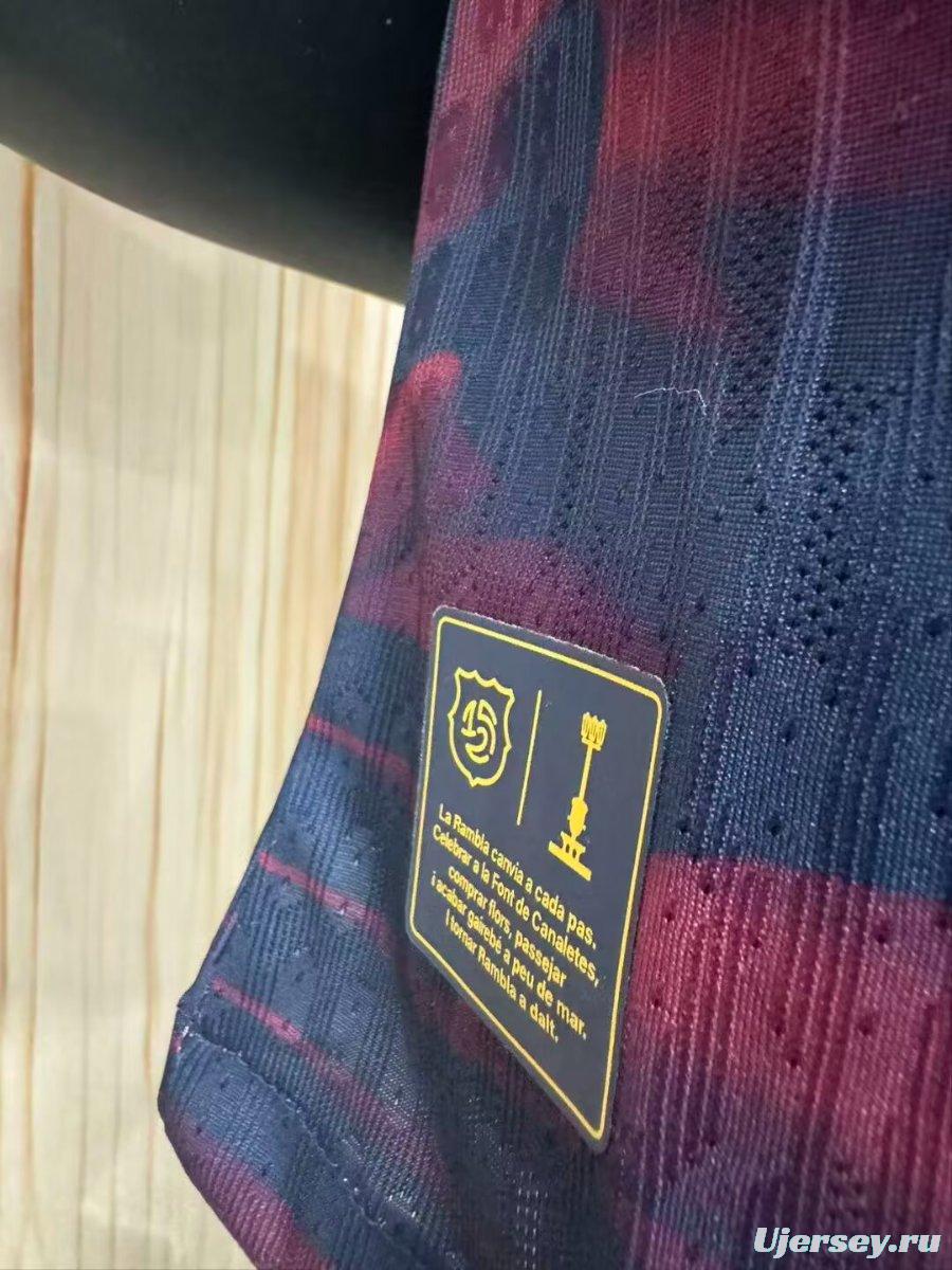 Player Version 26/27 Barcelona Special Abstract Red & Blue "Barça" Script Jersey