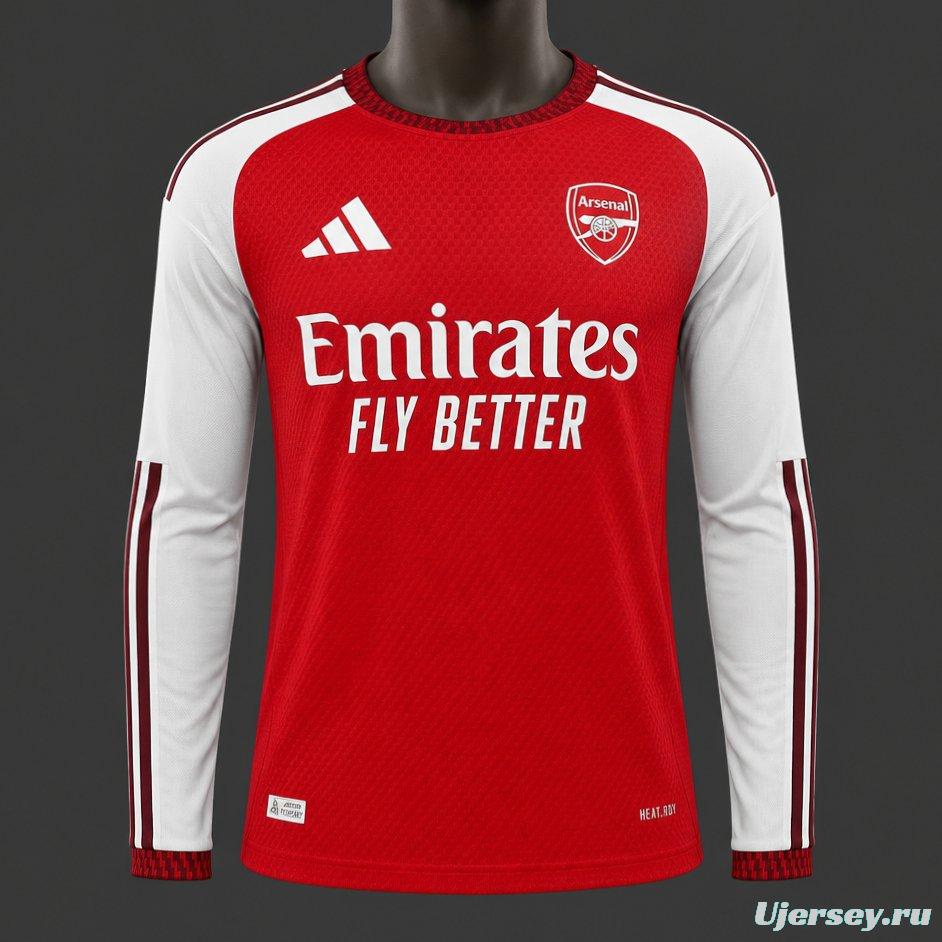 Player Version 26/27 Arsenal Home Long Sleeve Jersey