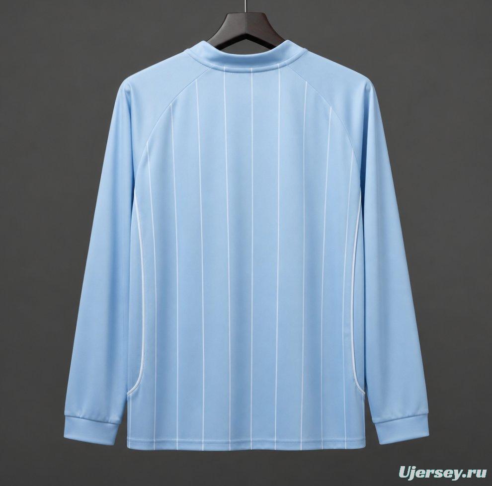 Retro 07/08 Manchester City Home Long Sleeve Soccer Jersey
