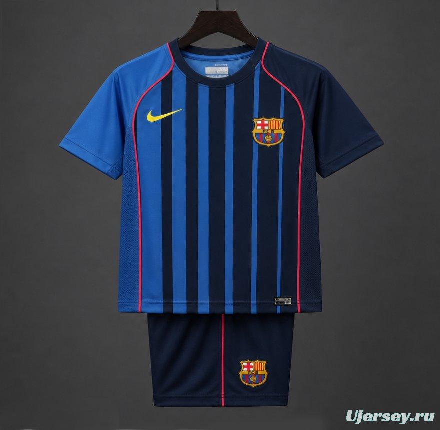 Retro Kids 04/05 Barcelona Away Jersey