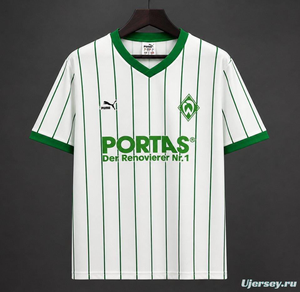 26/27 Werder Bremen White & Green Pinstripe  Vintage 2012/13  Remake Jersey