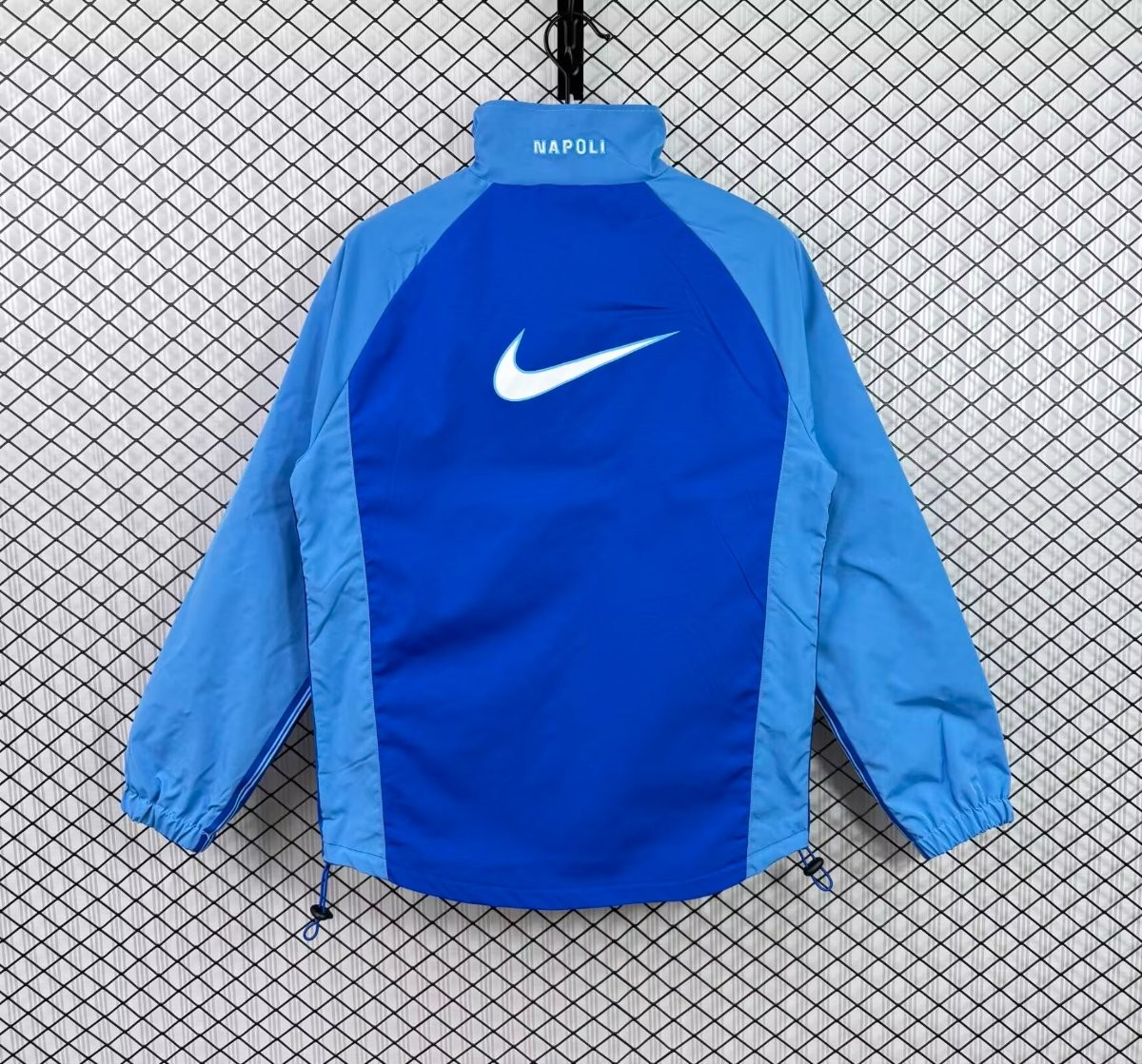 Retro 1998/99 Napoli Blue Light Blue Full Zipper WIndbreaker