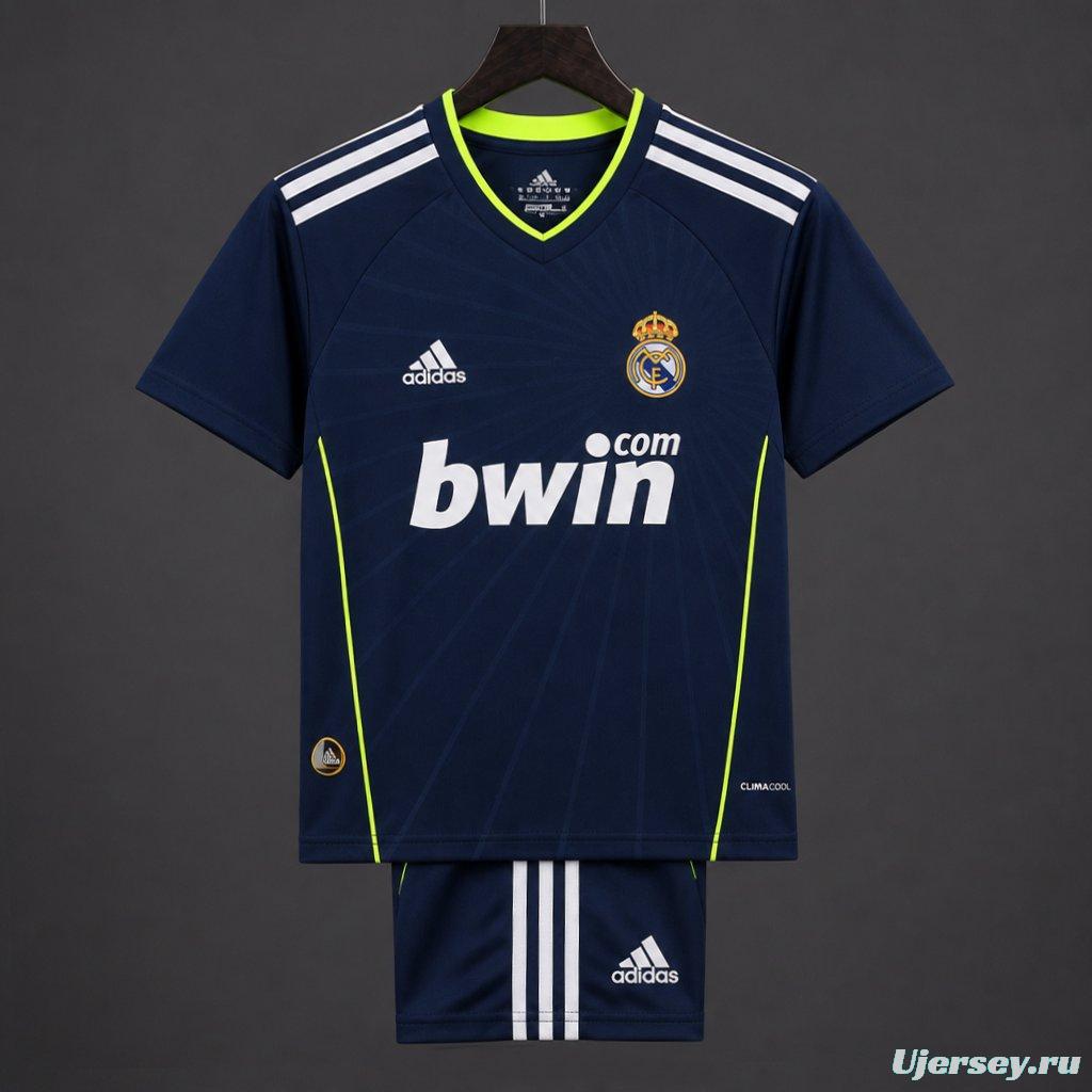 Retro Kids 10/11 Real Madrid Away Navy Jersey