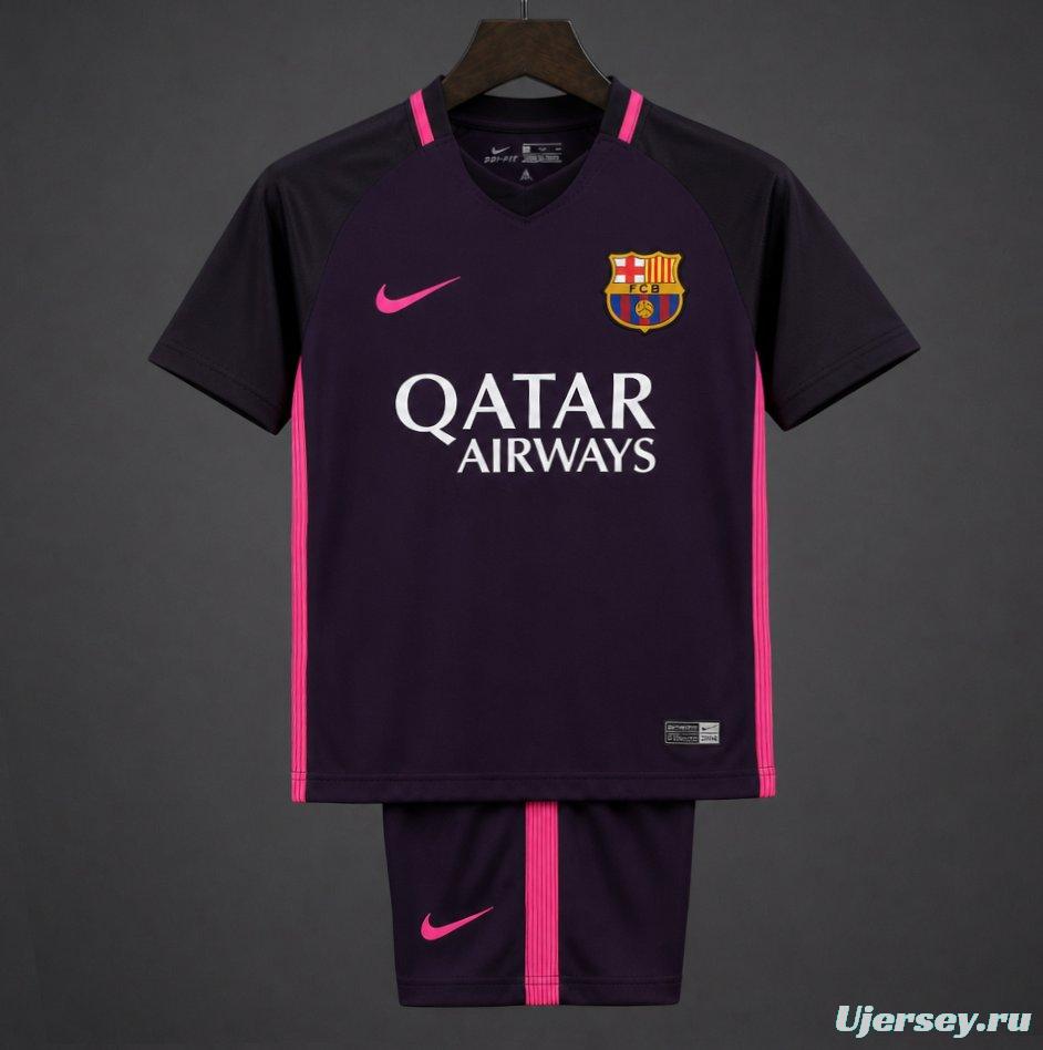 Retro Kids 16/17 FC Barcelona Away Jersey