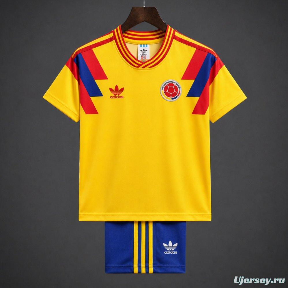 Retro Kids 1990 Colombia Home Jersey