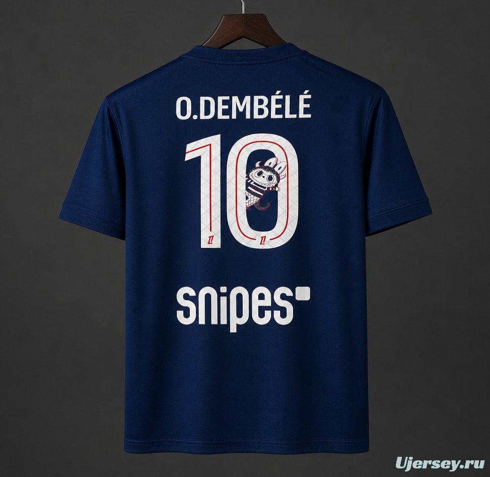 25/26 PSG Home Jersey With O.Dembélé 10 Labubu Printing