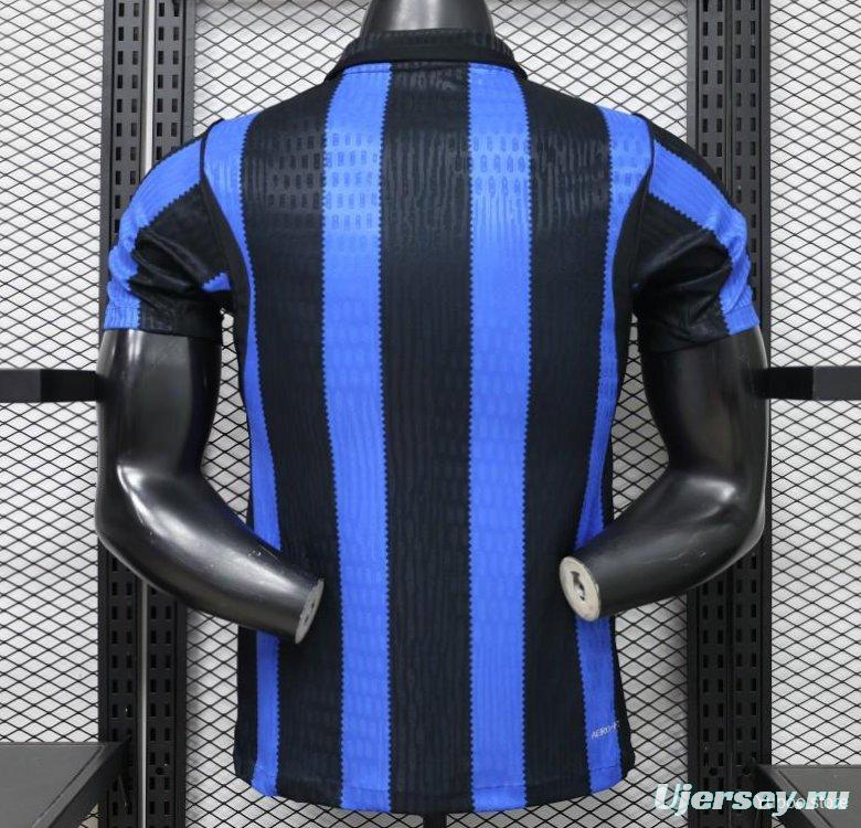 Player Version 26/27 Inter Milan Home Black & Blue  Stripe Jersey