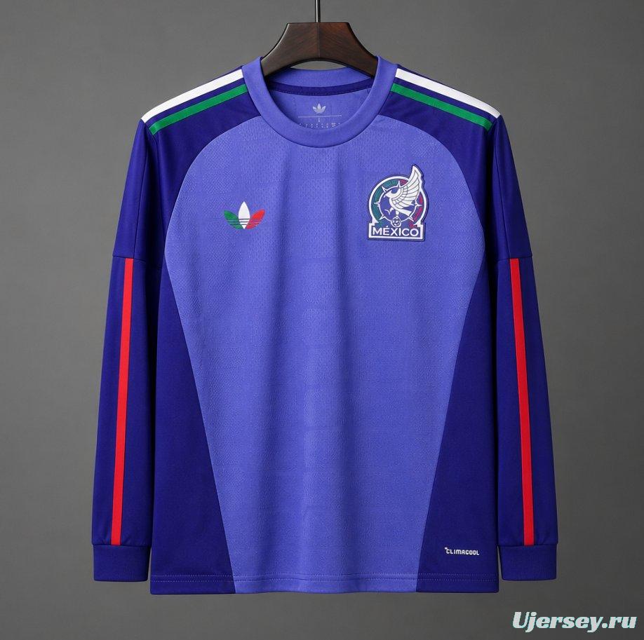 2026 Meixco ’Away Goalkeeper Purple Long Sleeve Jersey