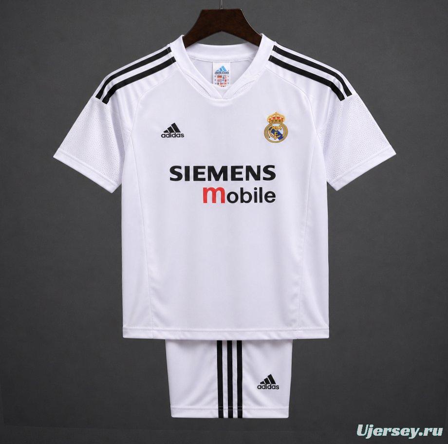 Retro Kids 04/05 Real Madrid Home Jersey