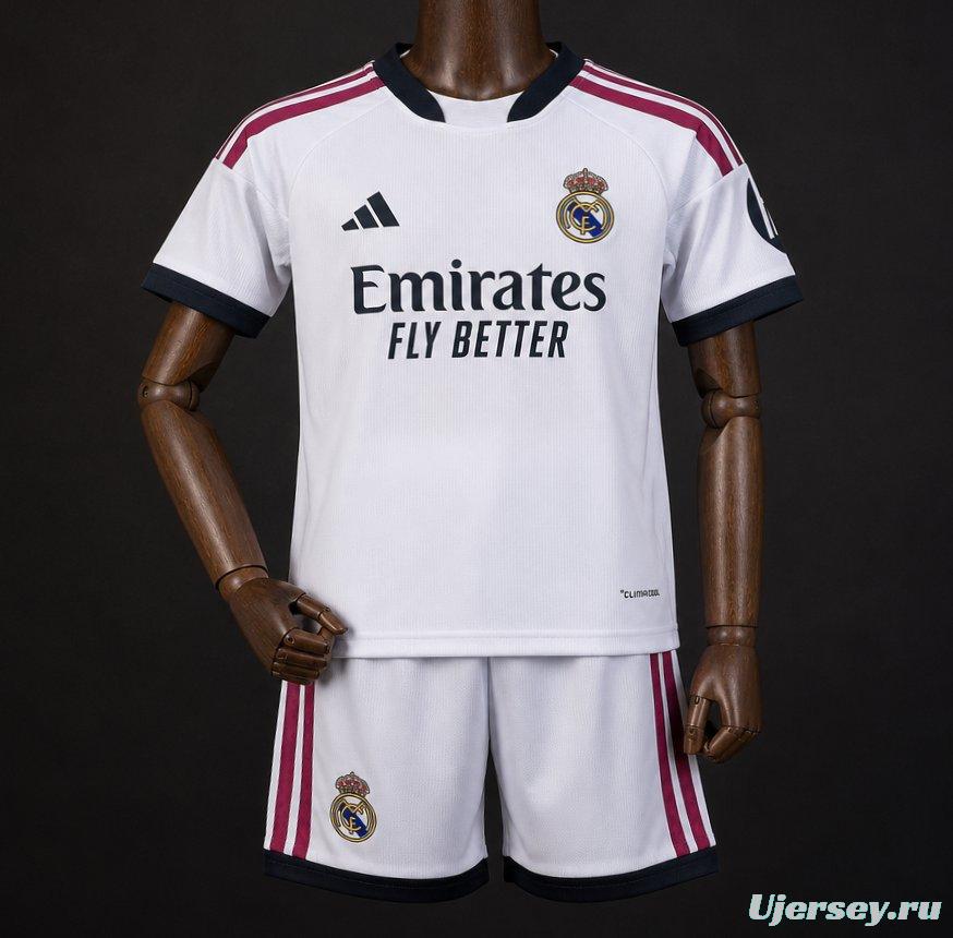 26/27 Kids Real Madrid Home Jersey