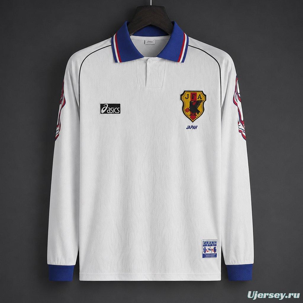 Retro 1998 Japan White Long Sleeve Jersey