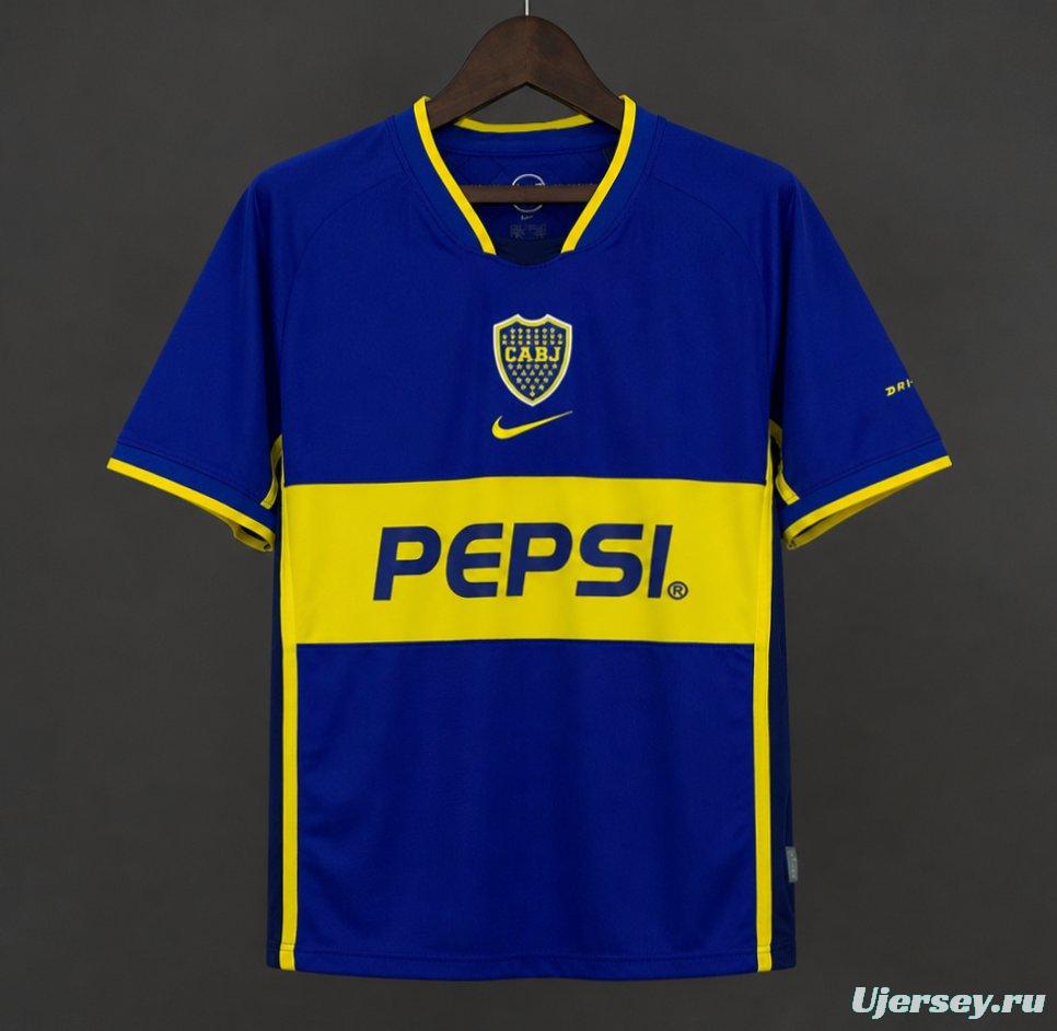02/03 Retro Boca Juniors Home Jersey