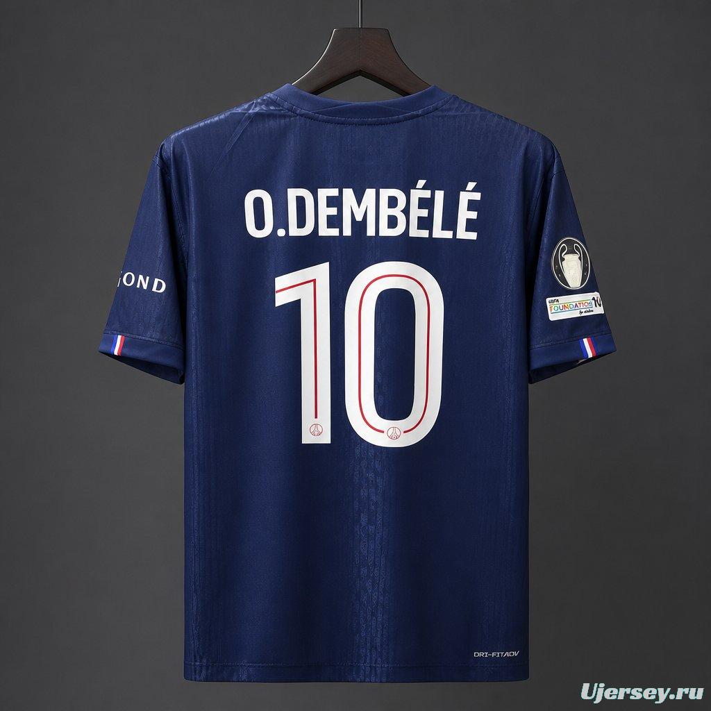 25/26 PSG Home Champions Final Match Jersey