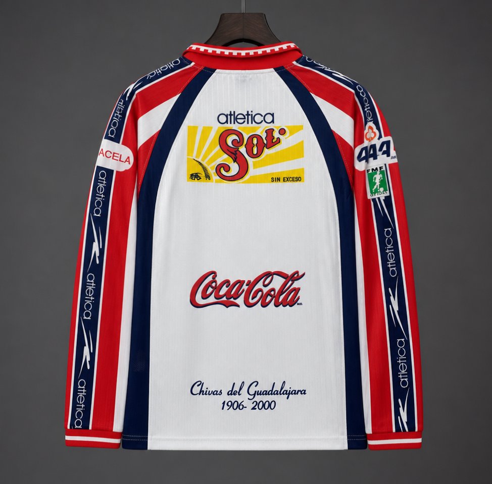 Retro 99/00 Chivas Guadalajara  Away Long Sleeve Jersey
