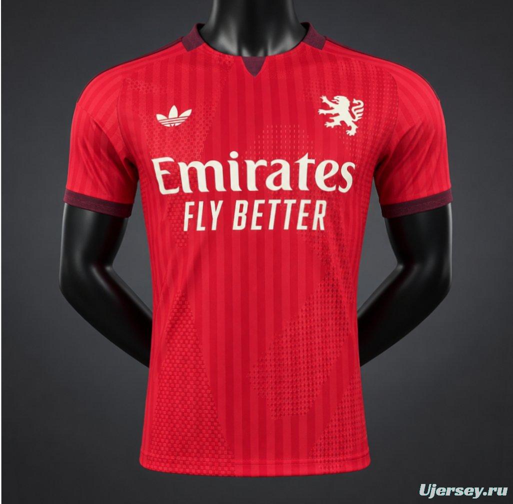 Player Version 26/27 Olympique Lyonnais Away Red Jersey