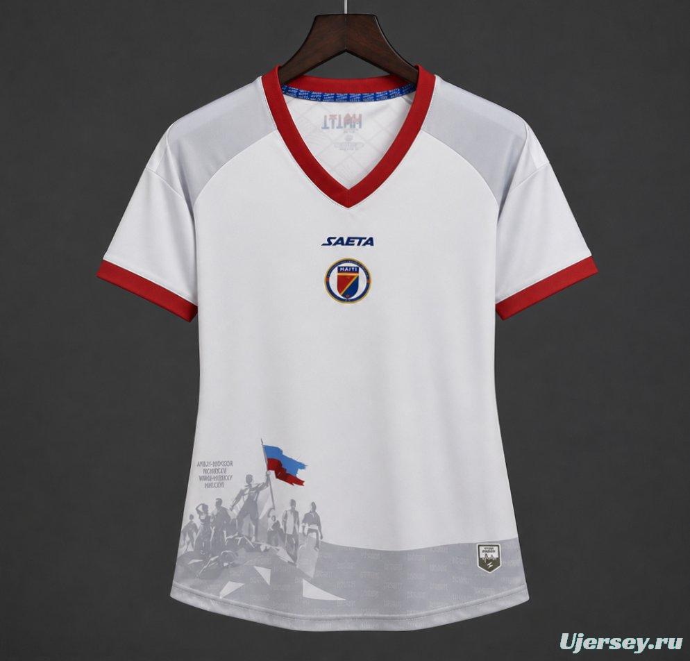 2026 Women Haiti Away White Jersey