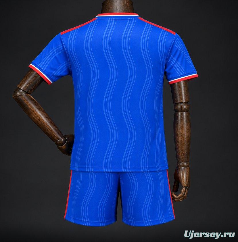 26/27 Kids Manchester United Away Blue Jersey