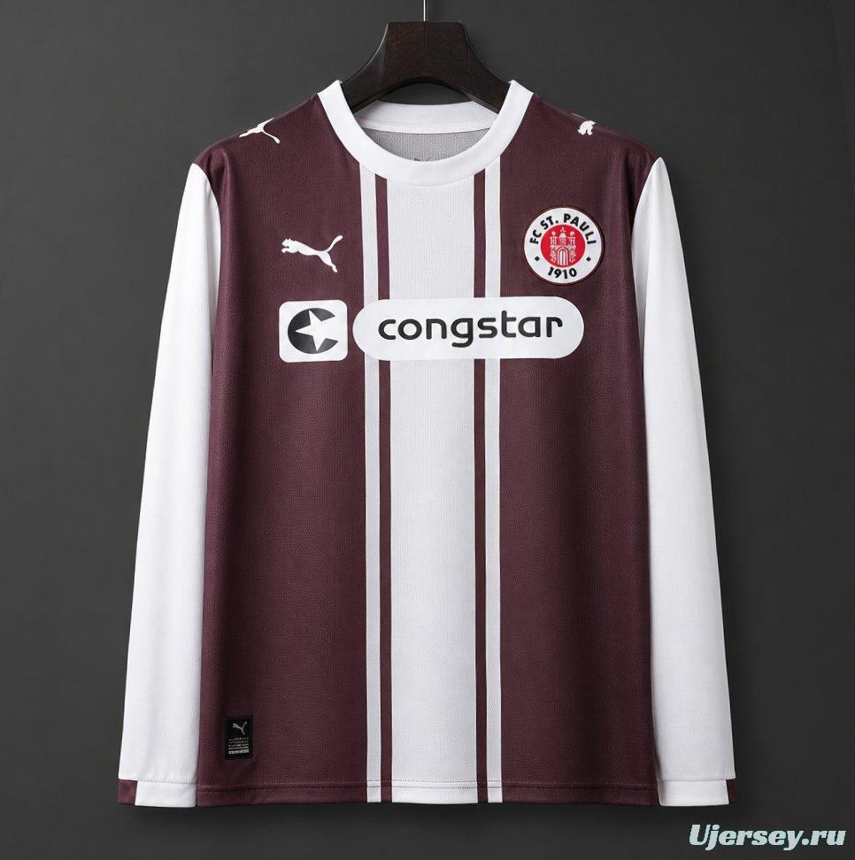 25/26 FC St. Pauli Brown 1970s Remake Special Long Sleeve Jersey