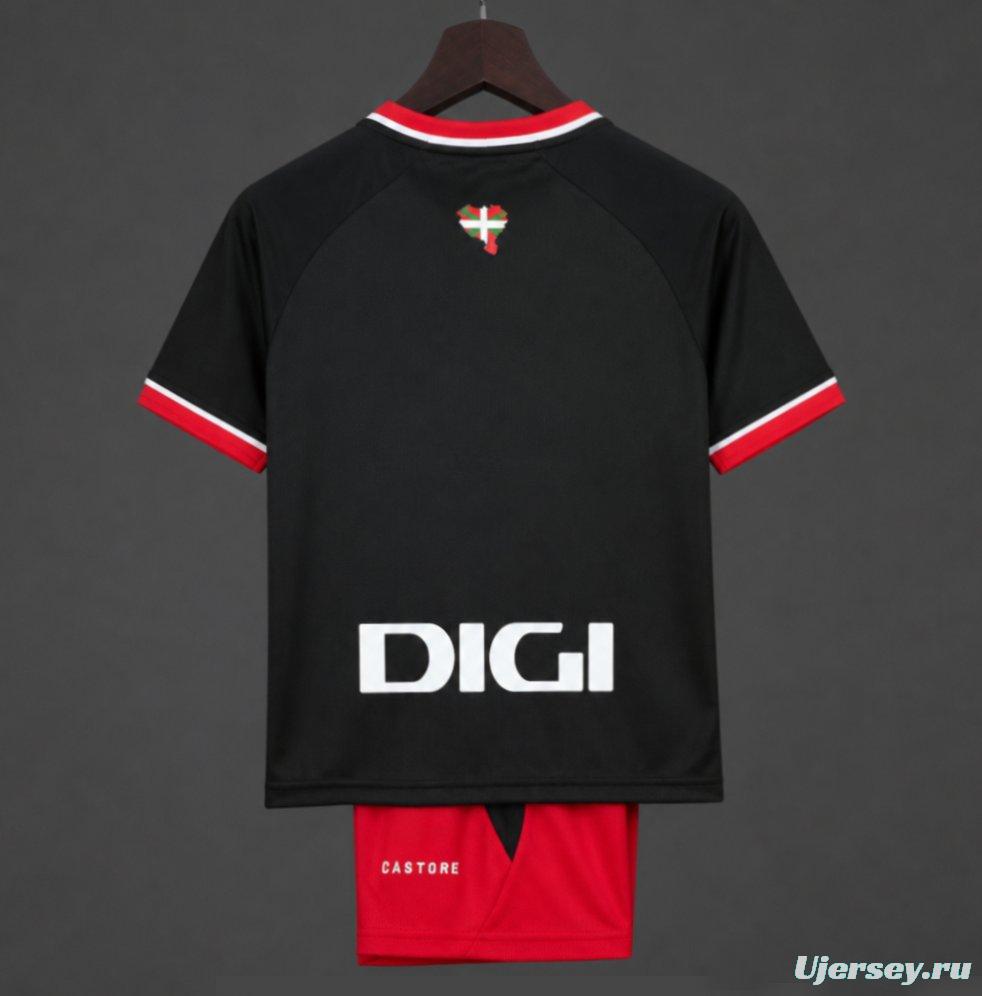 26/27 Kids Athletic Bilbao Away Black Jersey