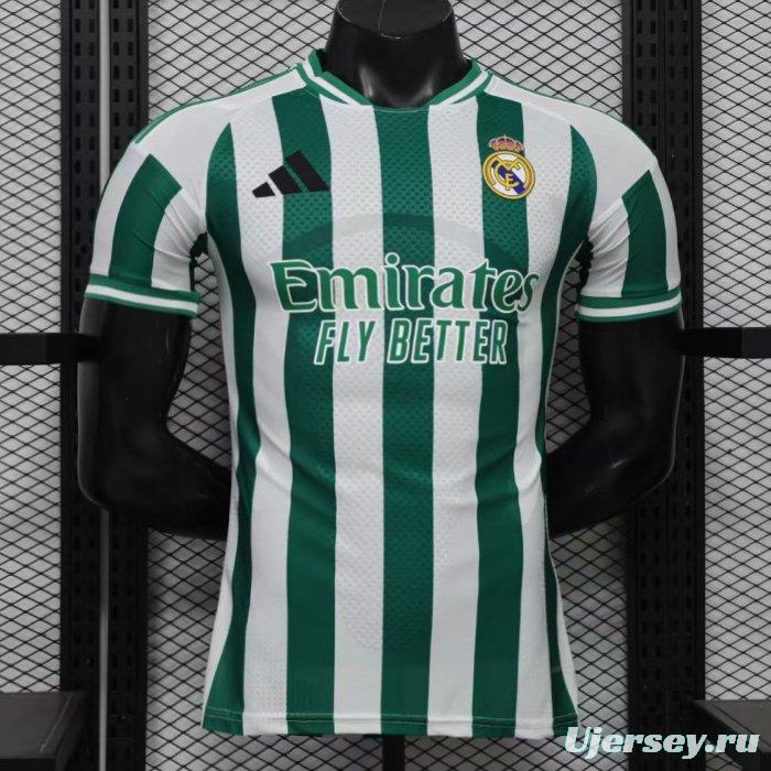 Player Version 26/27 Real Madrid Green & White Stripes Special Edition Jersey