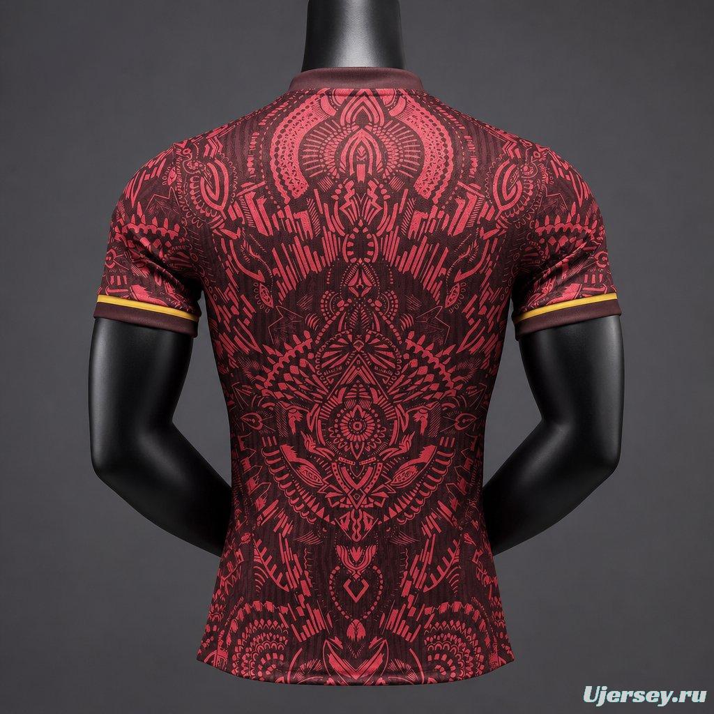 Player Version 26/27 Paris Saint-Germain Dark Red with Tribal Pattern Special Edition Jersey