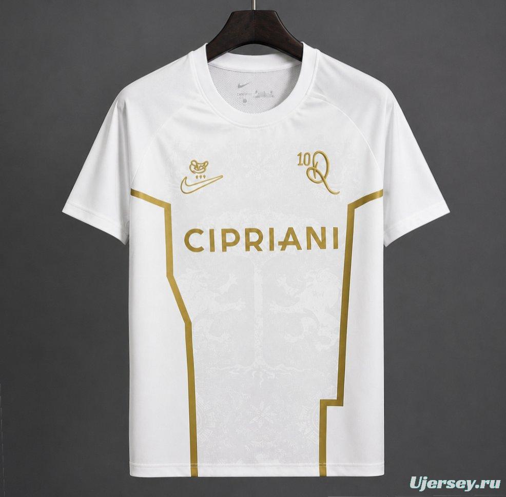 26/27 Ronaldinho 10 Ravenna FC White/Golden Special Edition Jersey