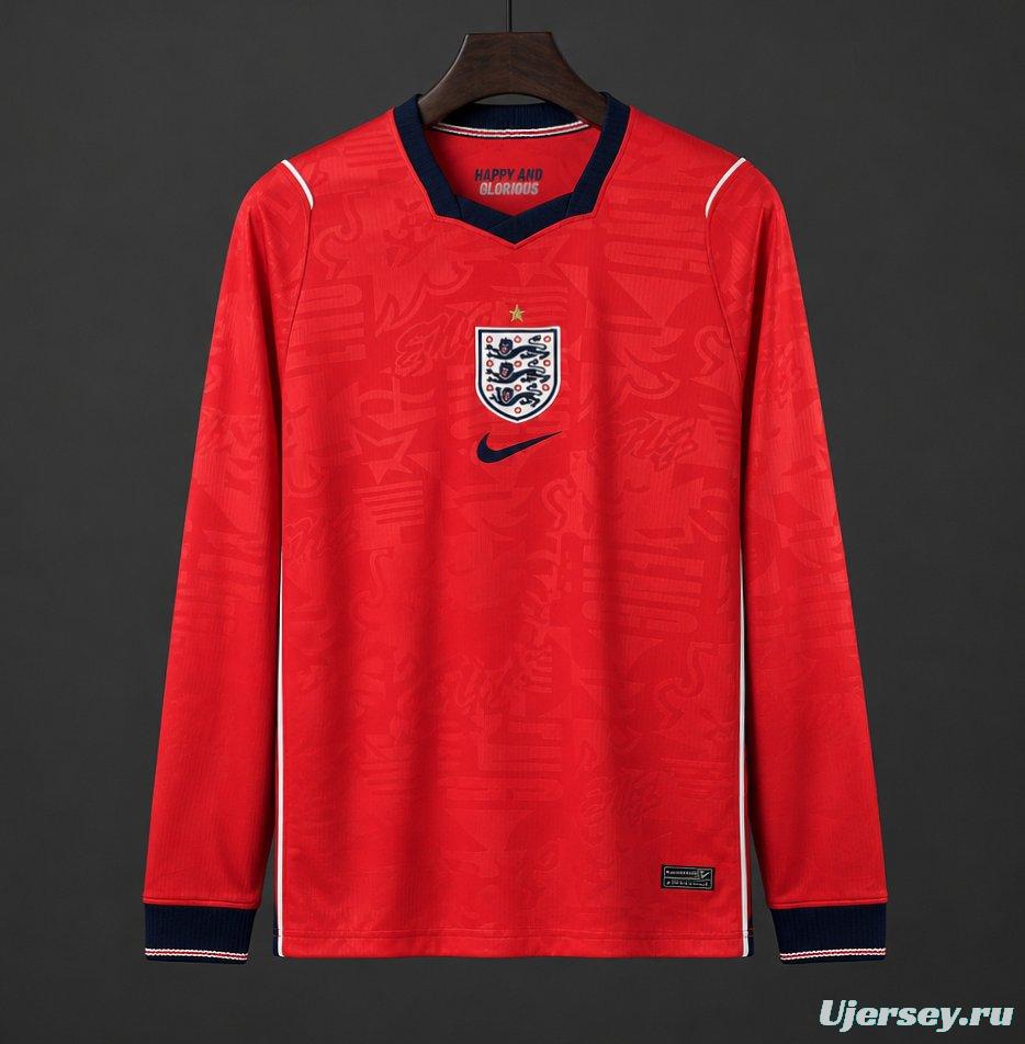 2026 Mens England World Cup Away Long Sleeve Jersey