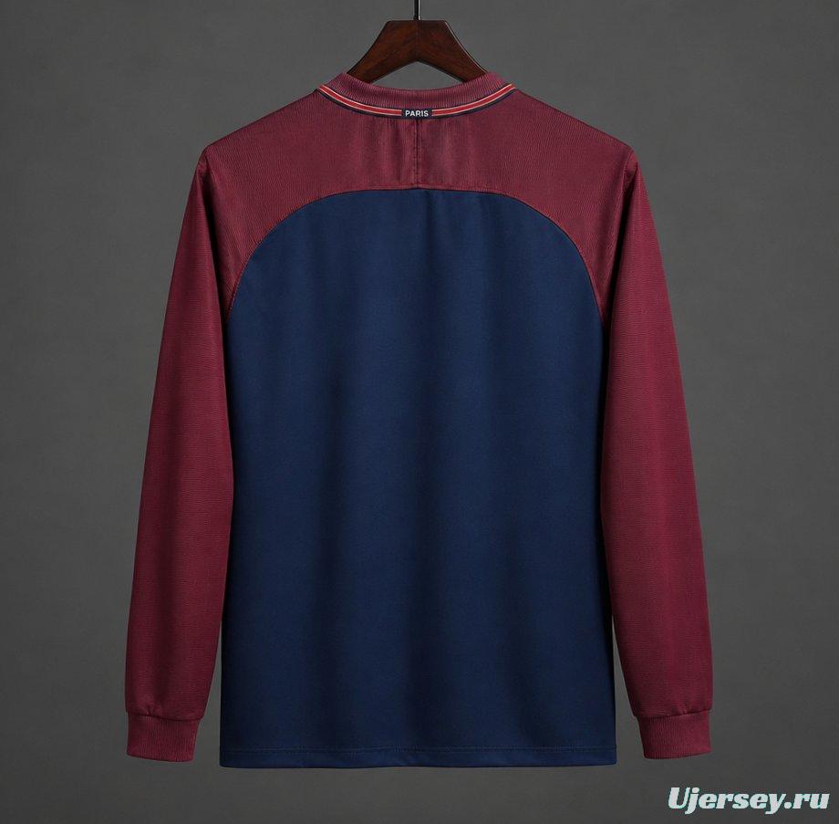 Retro 17/18 PSG Home Long Sleeve Jersey