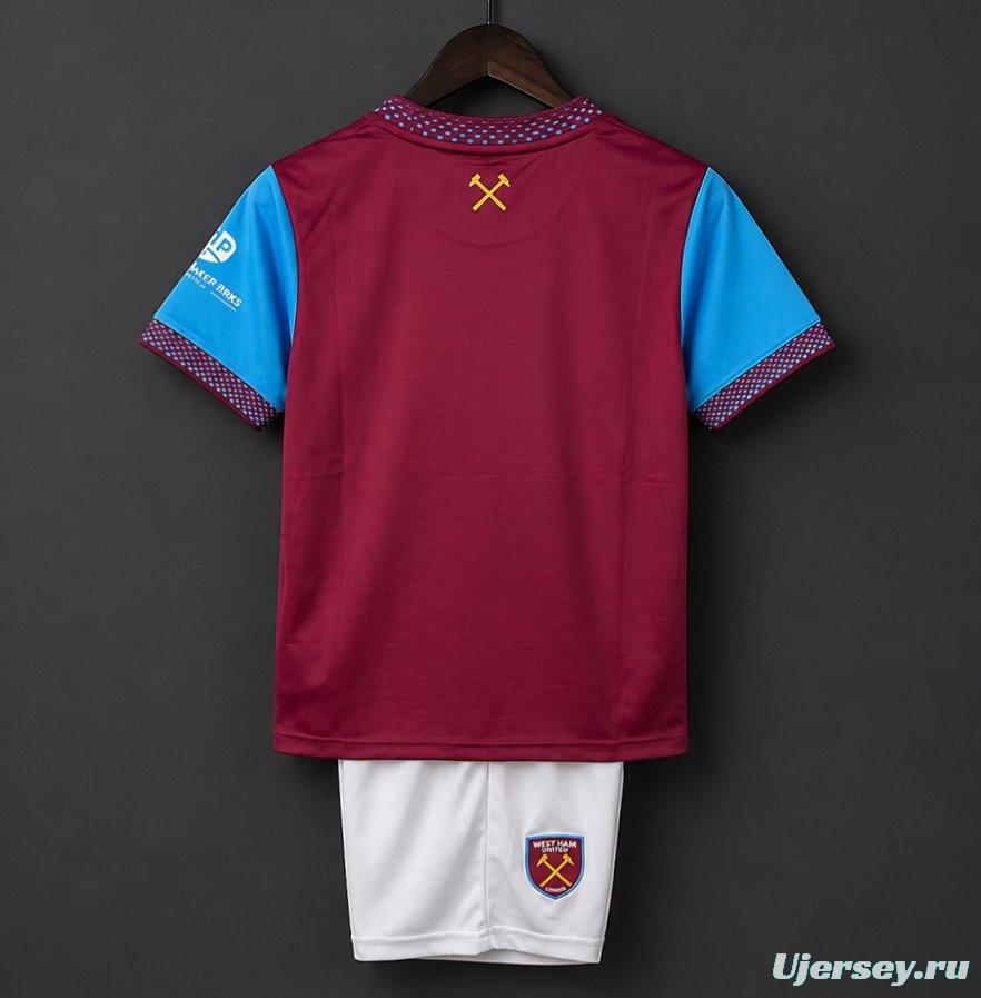26/27 Kids West Ham United Home Jersey