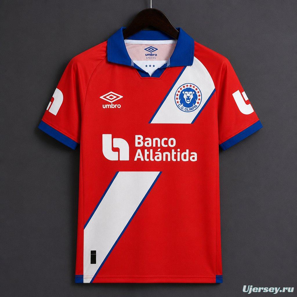 26/27 CD Olimpia Away Red Jersey