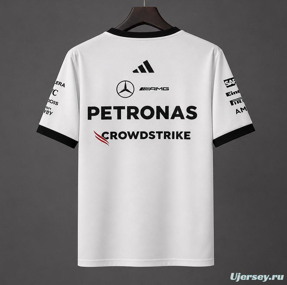 2026 F1 Mercedes-AMG Petronas F1 Team White Training Jersey