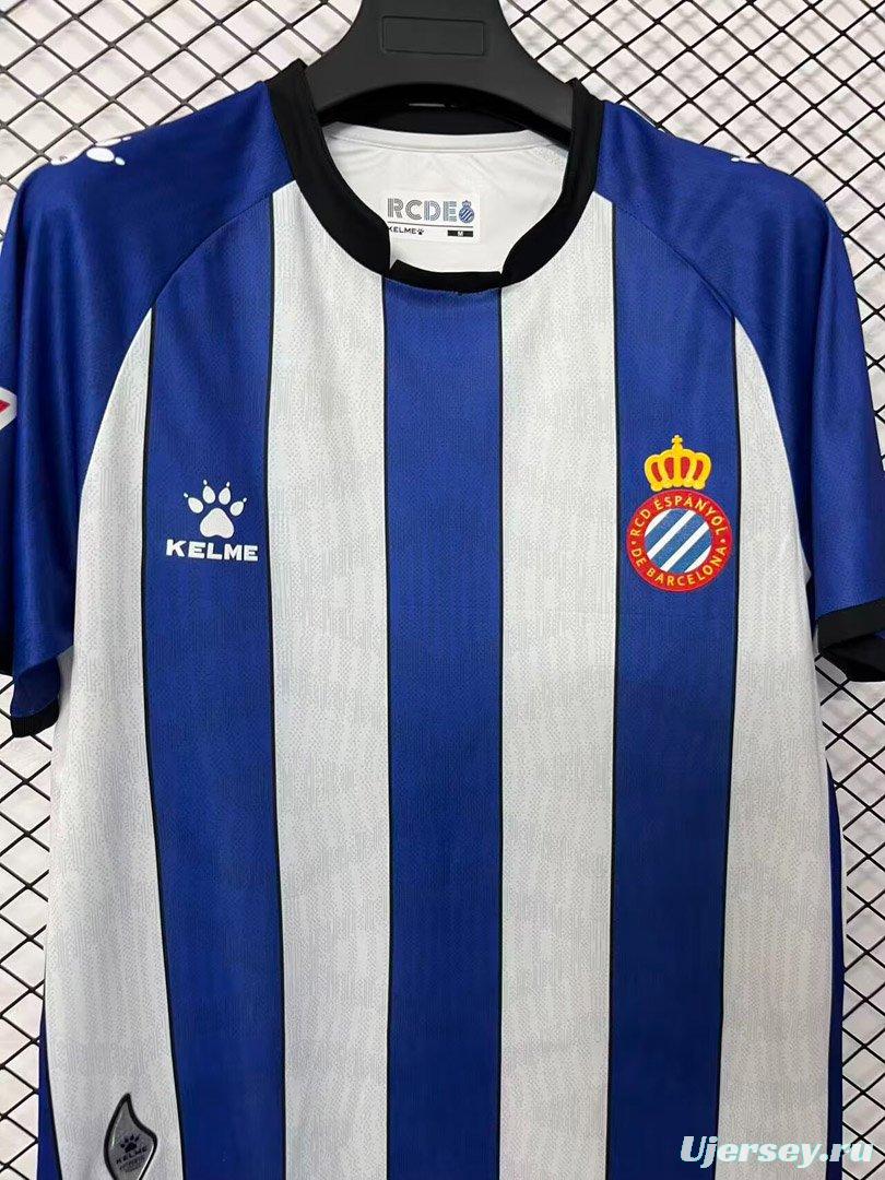 26/27 Espanyol Home Blue&White Stripe Jersey