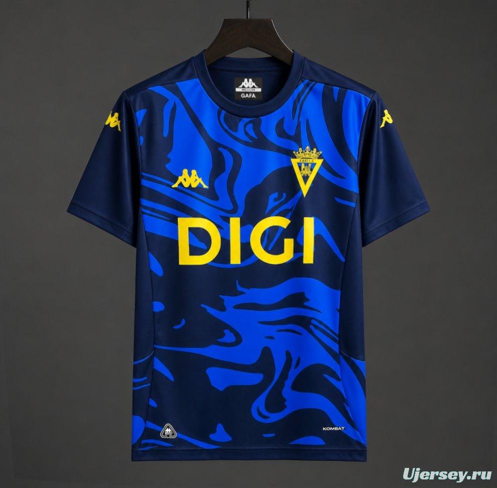 26/27 Cádiz CF Navy Blue Marble Pattern Pre-Match Jersey