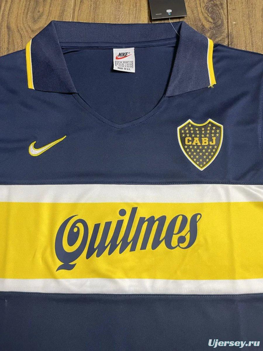 Retro 96/97 Boca Juniors Home Long Sleeve Jersey