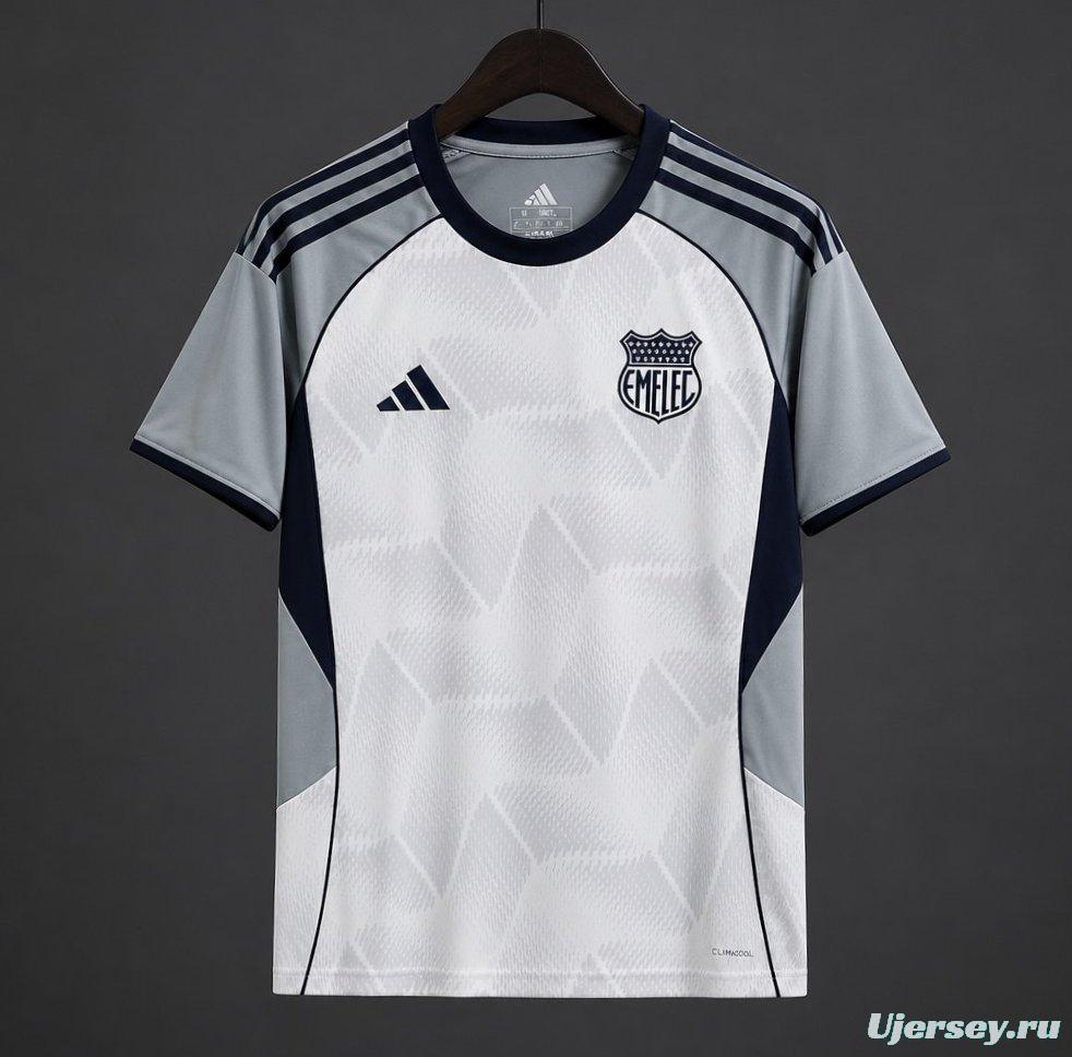 26/27 Emelec White & Grey Away Jersey