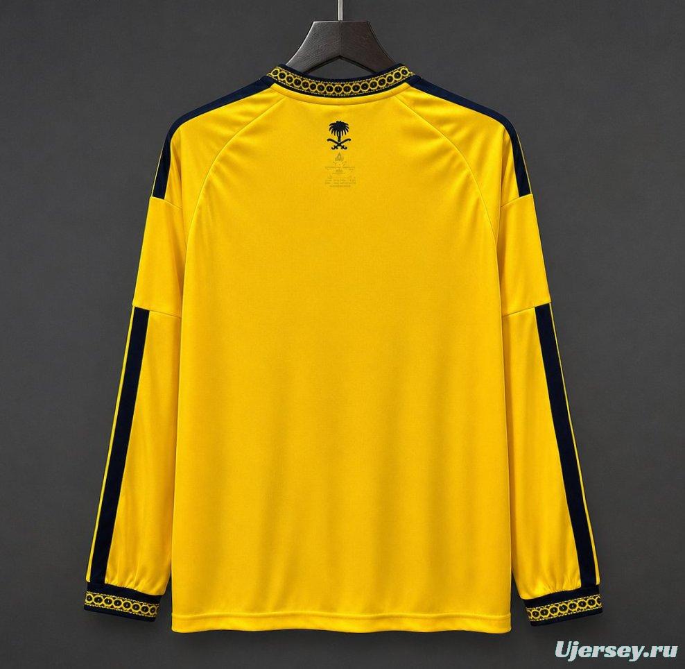 26/27 Al-Nassr Home Long Sleeve Yellow Jersey