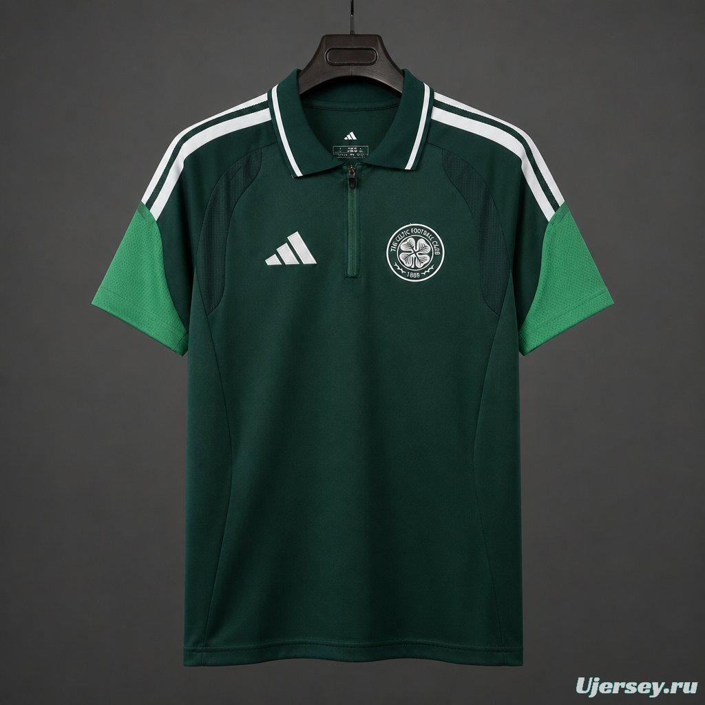 26/27 Celtic Green Training Polo Jersey