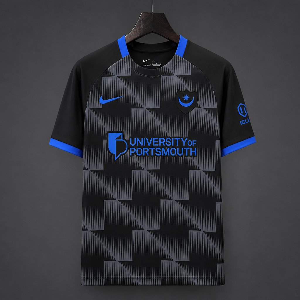 26/27 Portsmouth Third Black Jersey