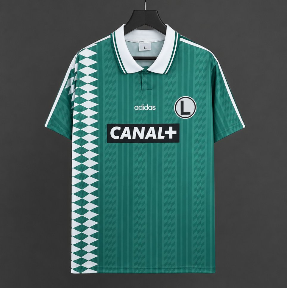 Retro 95/96 Legia Warszawa Away Green Jersey