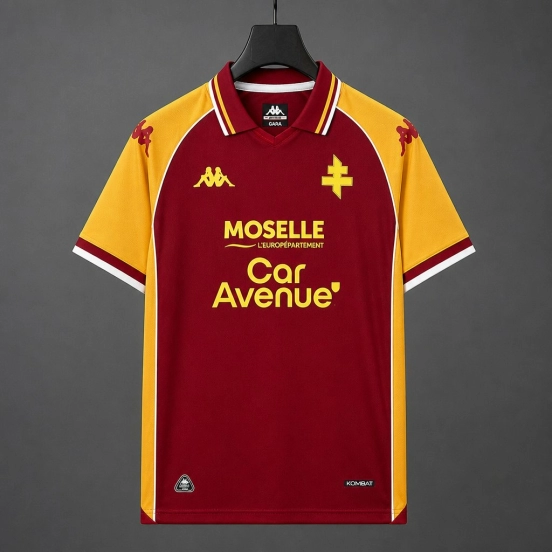 26/27 Metz Home Red Yellow Jersey