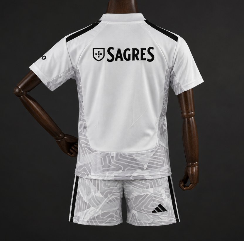 26/27 Kids SL Benfica Away Grey Jersey