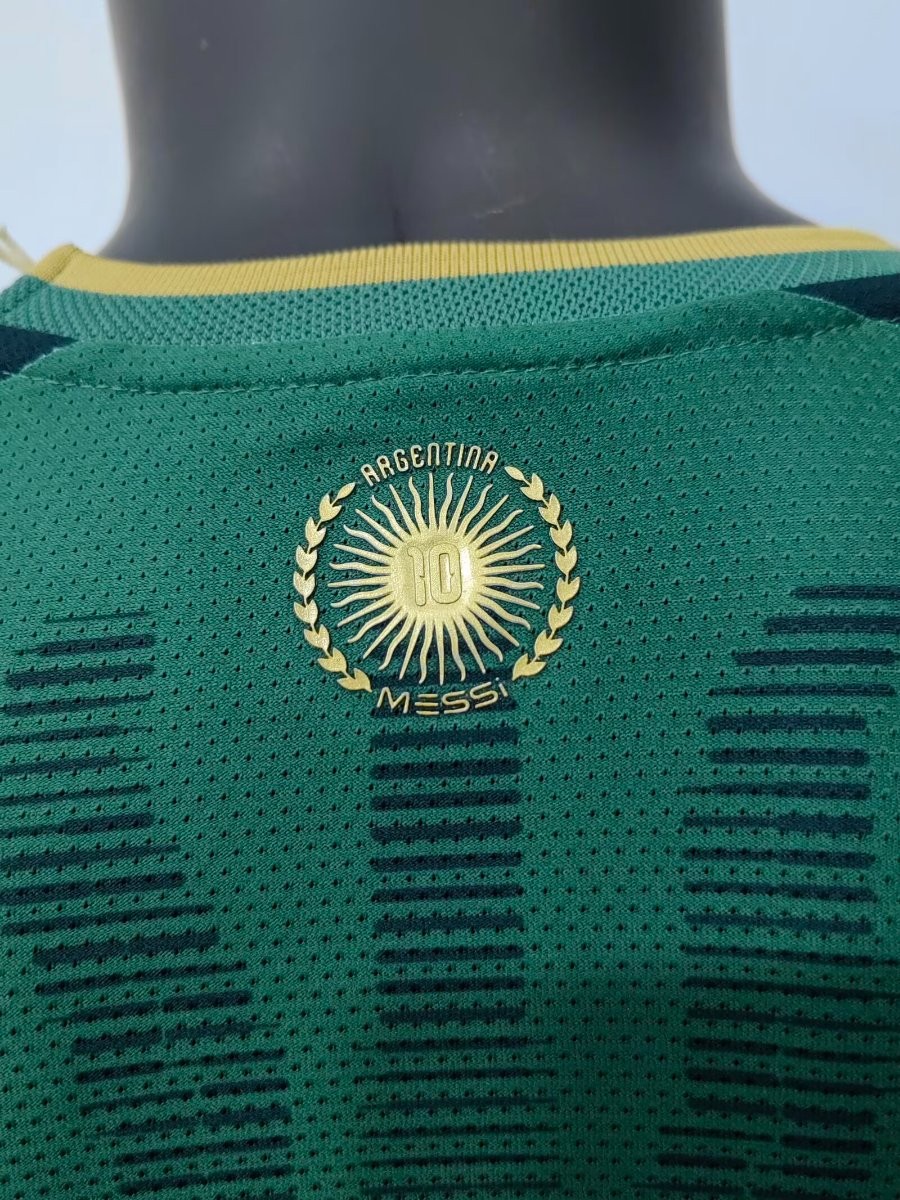 Player Version 2026 Argentina Messi Farewell Commemorative Goalkeeper Dark Green Jersey