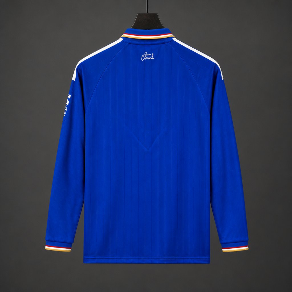 26/27 Como 1907 Home Long Sleeve Blue Jersey