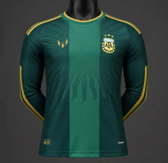 Player Version 26/27 Argentina Green Long Sleeve Jersey