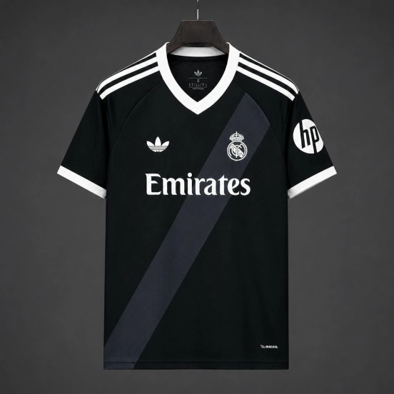 27/28 Real Madrid Away Black Jersey